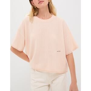Tuckernuck Short Sleeve Pink Cashmere Lila Sweater Size M - NWT